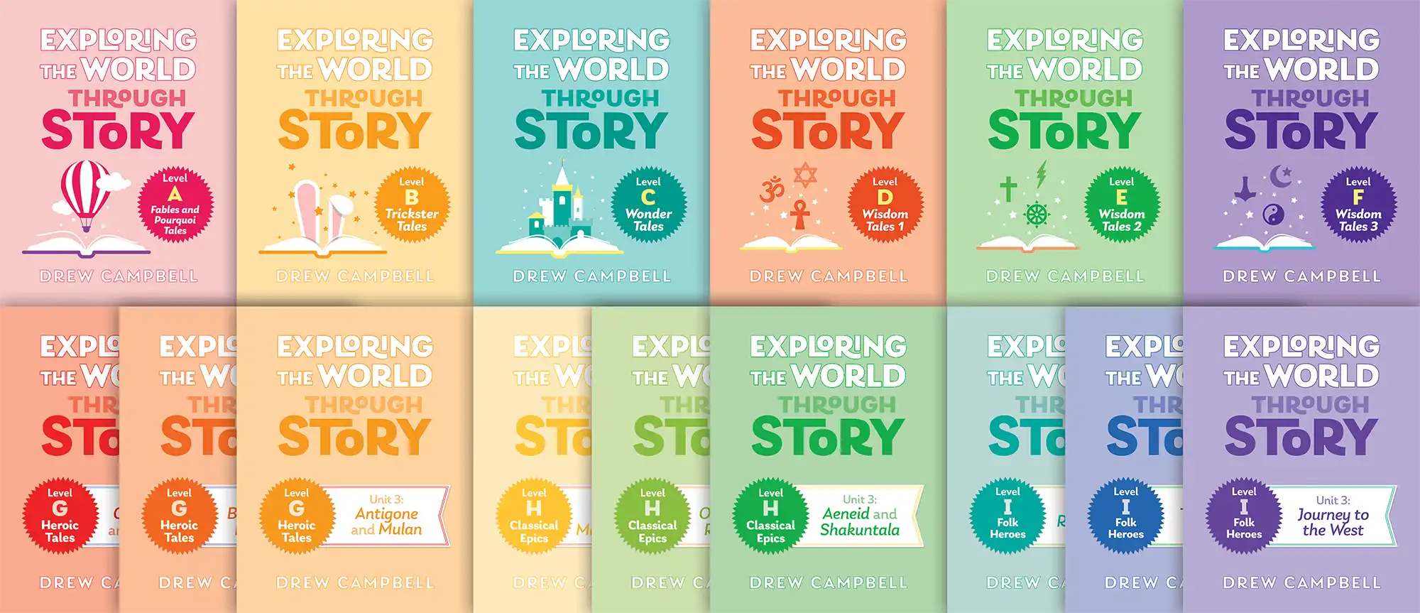 Exploring the World through Story, Levels A through I